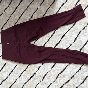 lululemon athletica Burgundy Leggings